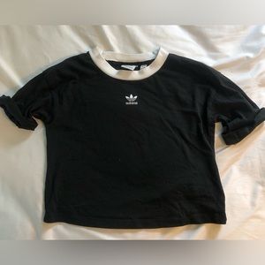 Black Adidas Crop Top